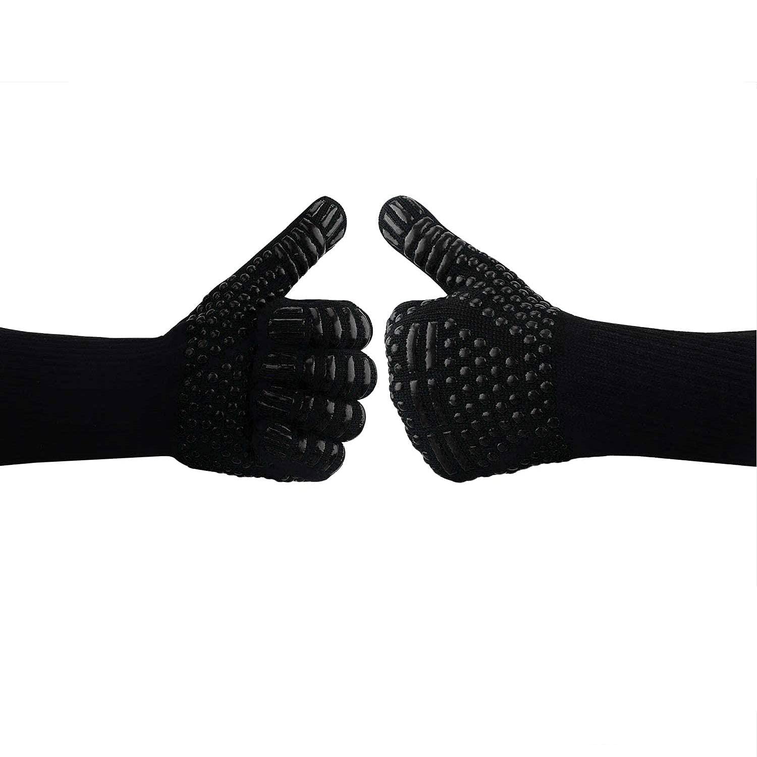 Une Paire De Gants Anti-Chaleur en Silicone pour Four À Micro-Ondes Protection Antidérapante Et Haute Température Les Mains