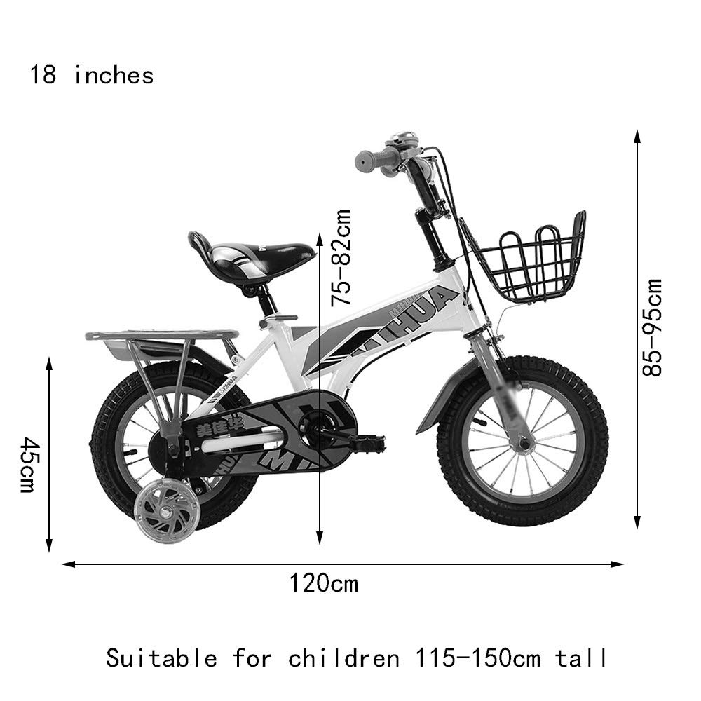 B-bike 18インチ ZX- Children Bike, Boy And Girl Riding Bicycles Outdoors, 12