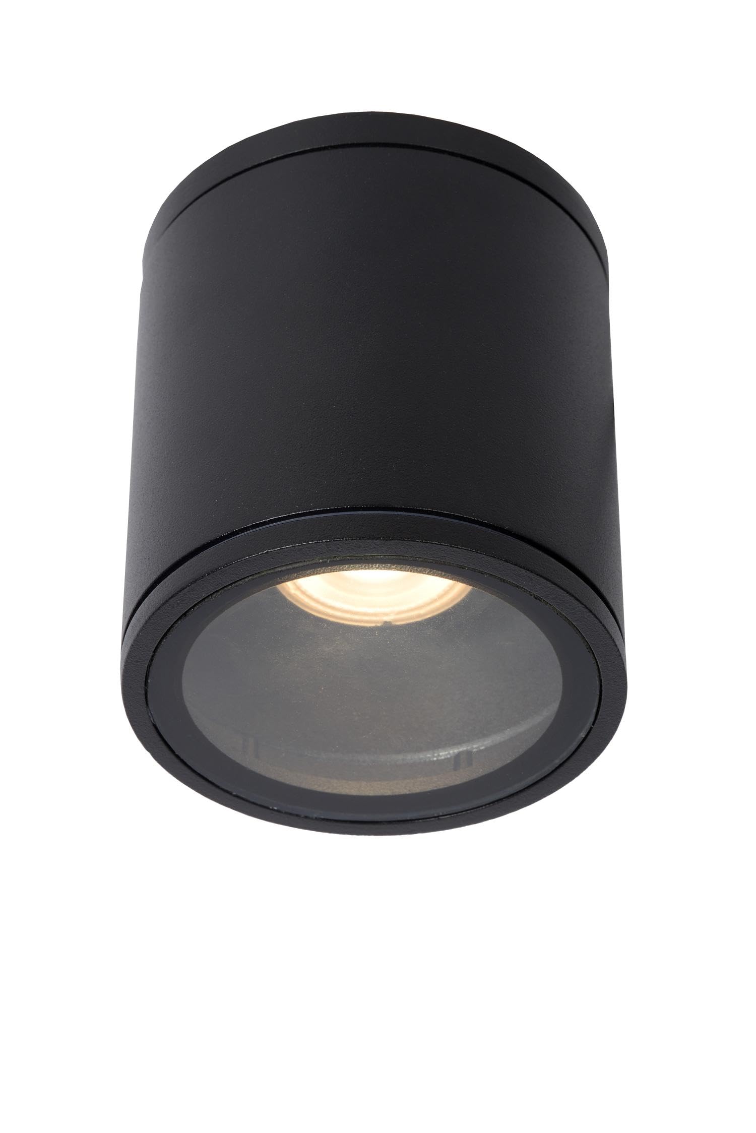 Lucide Black Aven - Ceiling Spotlight Bathroom - Ø 9 Cm - 1Xgu10 - Ip65
