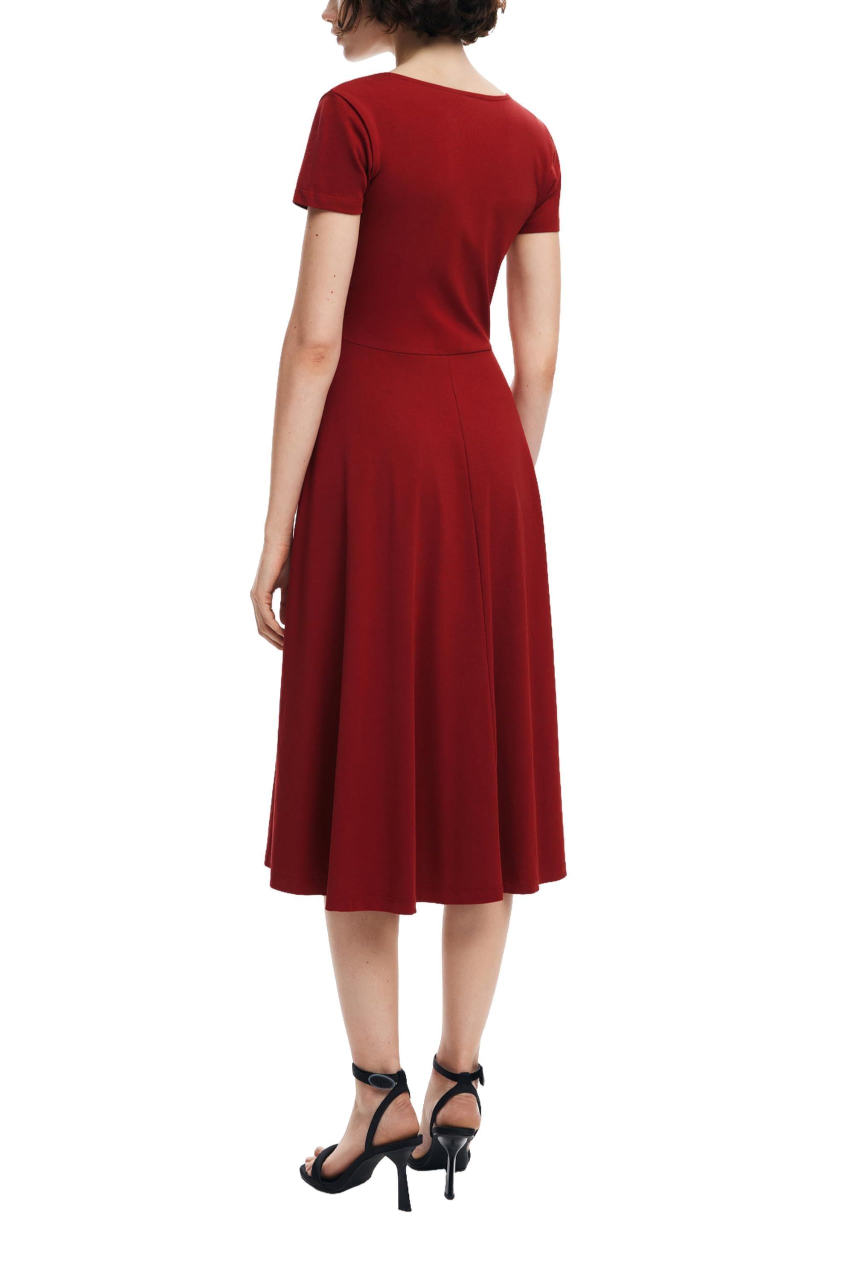 Desigual Vestido de Manga Corta para Mujer Vestido Mujer
