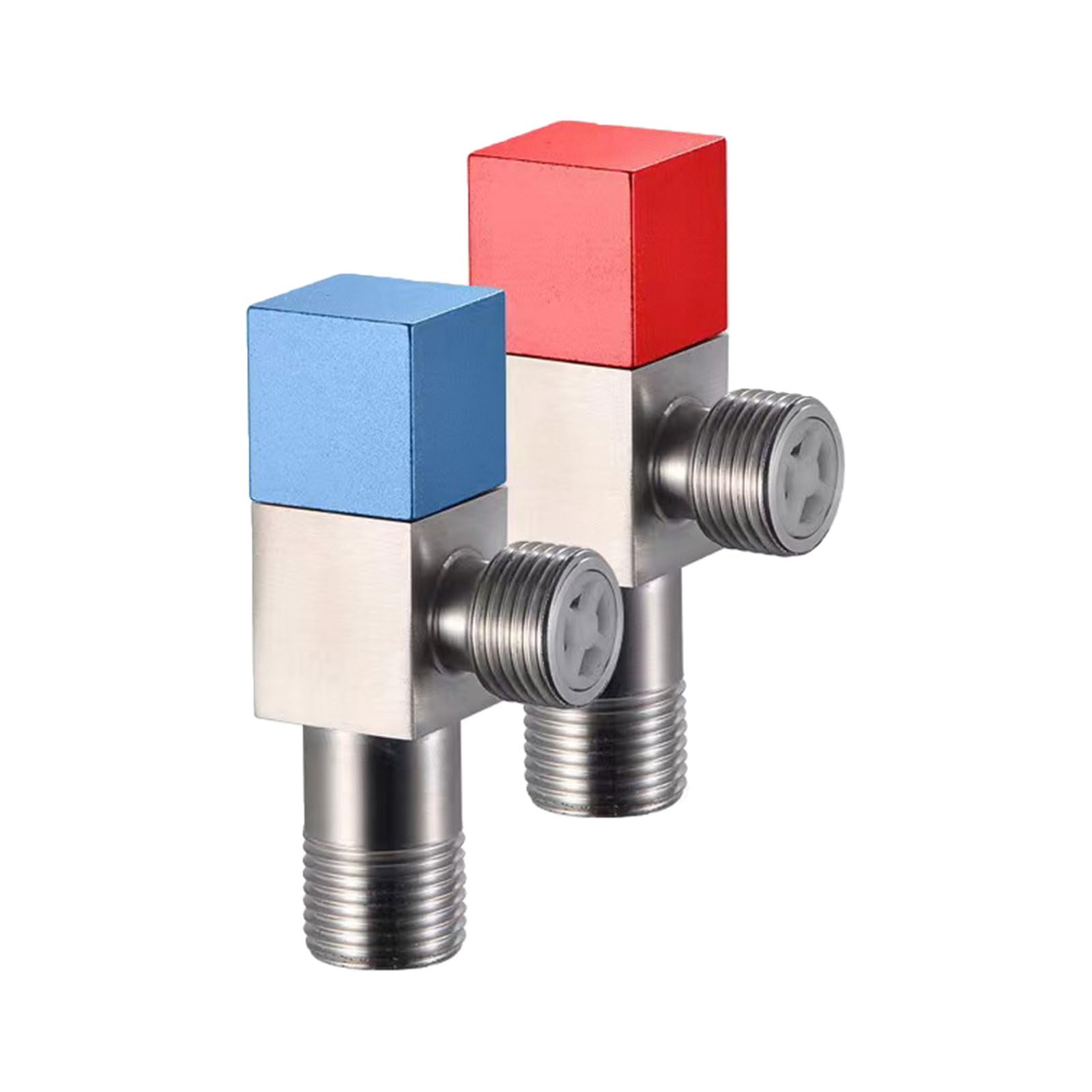 Upgraded 304 Stainless Steel Corner Tap Angle Valves Heavy Duty Faucet Valves for Household & Commercial Use Toilet Water Angle for Toilet Faucet Water for Bathroom Spare for Shower