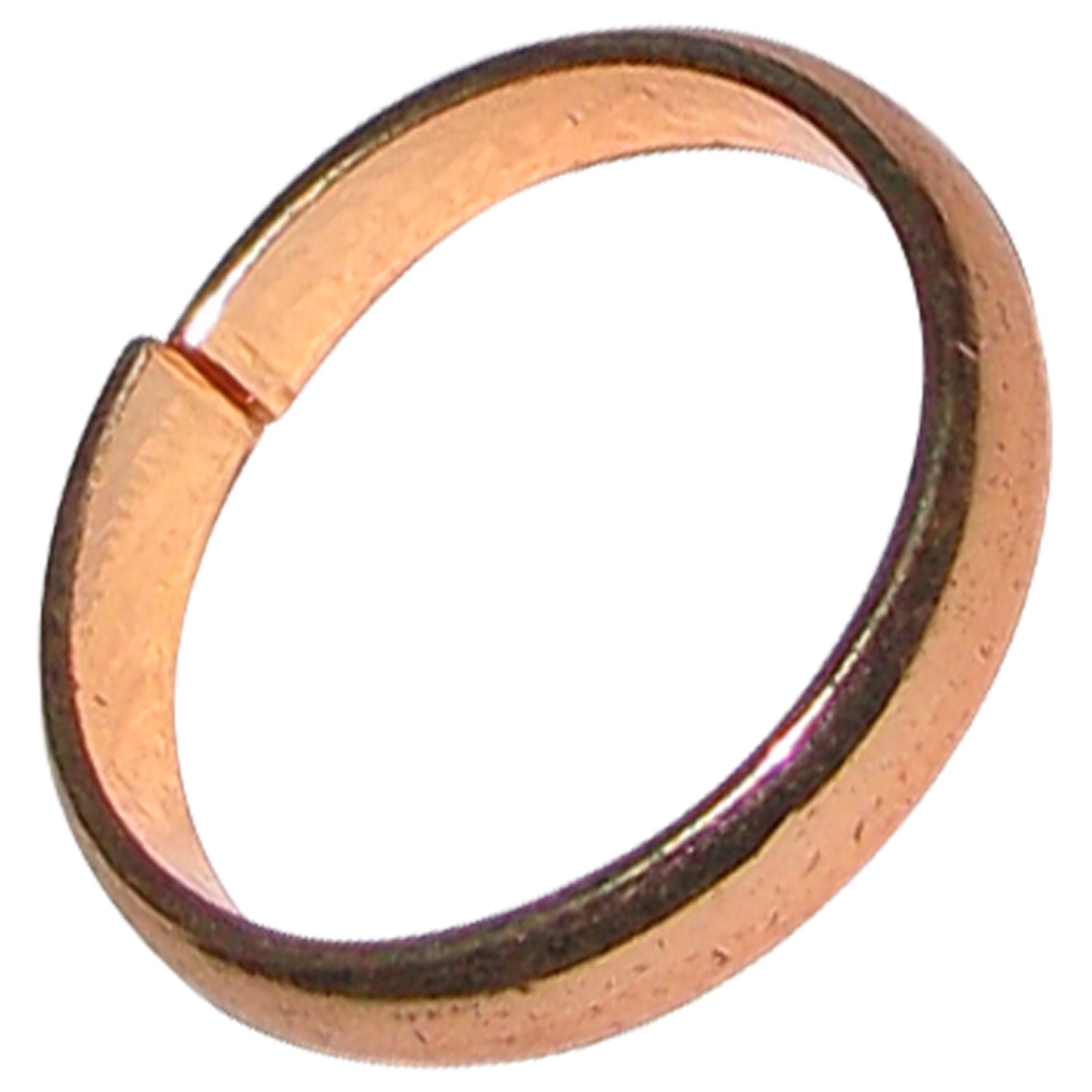 Asli Kaale Ghode Ki Naal Ki Ring/Black Horse Shoe Iron Ring (Copper Colour Polish) Adjustable Ring A1144-05