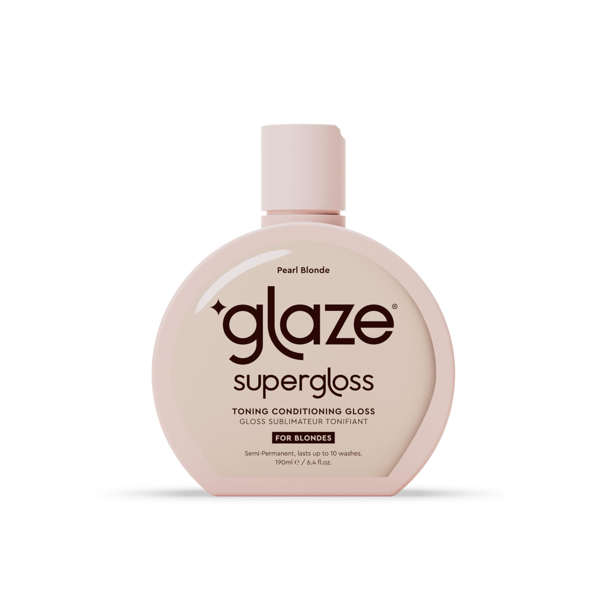 Supergloss Color Conditioning Gloss With Dispensing Pump – Hydrating Semi-Permanent Color Toning Hair Gloss & Shine Boost – For Light Blonde Hair – 6.4 Fl Oz - Purple - Pearl Blonde