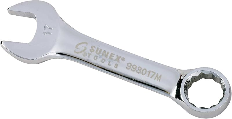 Chave Combinada Curta Sunex Tools 17 mm 993017M com Acabamento Polido