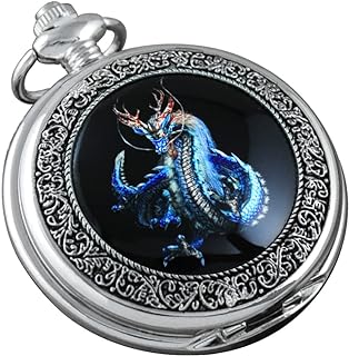 VIGOROSO Pocket Watches for Men Cool Watch Dragon Gifts for Men/Women/Boys/Girls Year of Dragon Boy Gift Ideas
