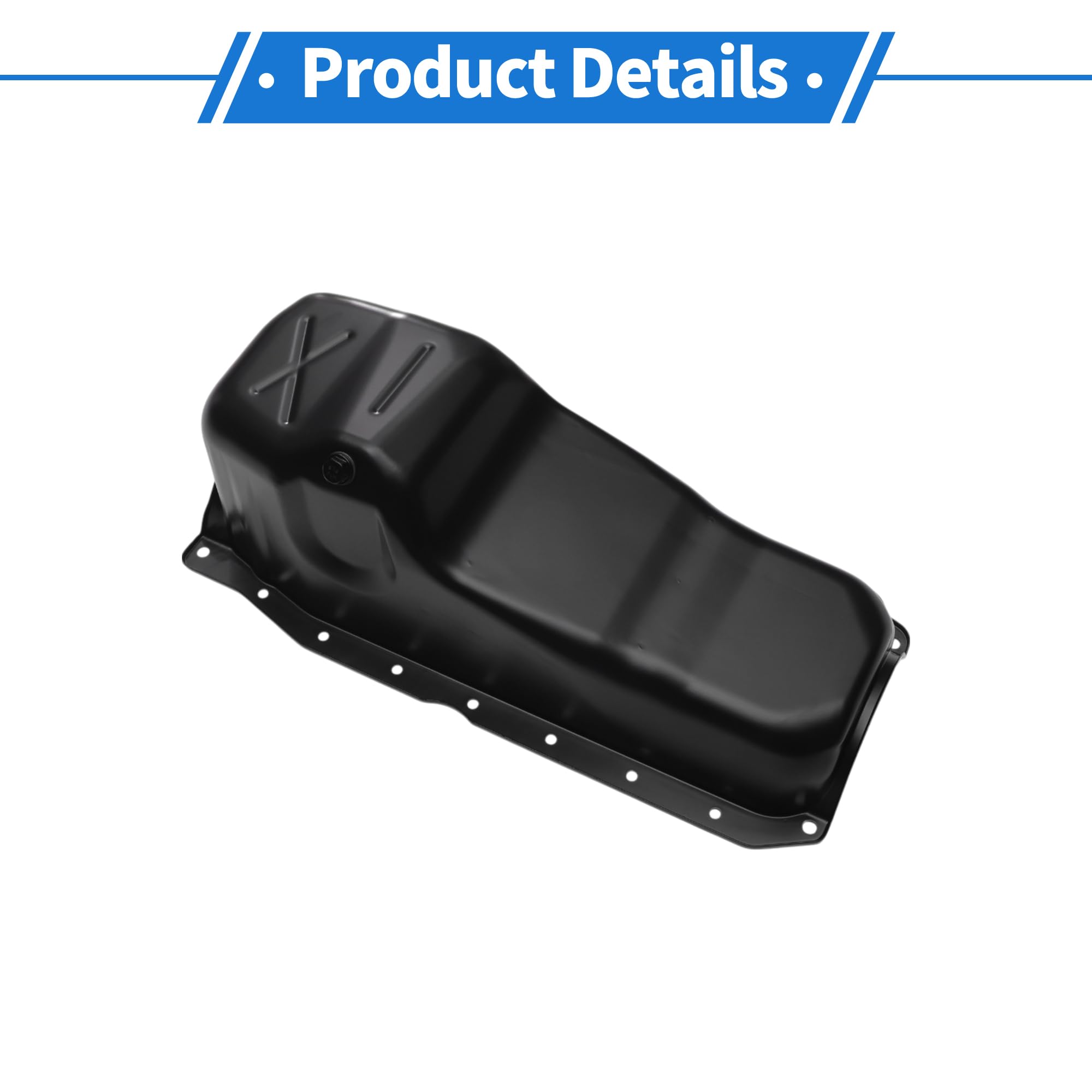 No.10055761/10147897/12524690/14088506 Coppa dell'olio del motore Coppa dell'olio del cambio per Chevrolet Blazer 1994 Lega di alluminio Nero