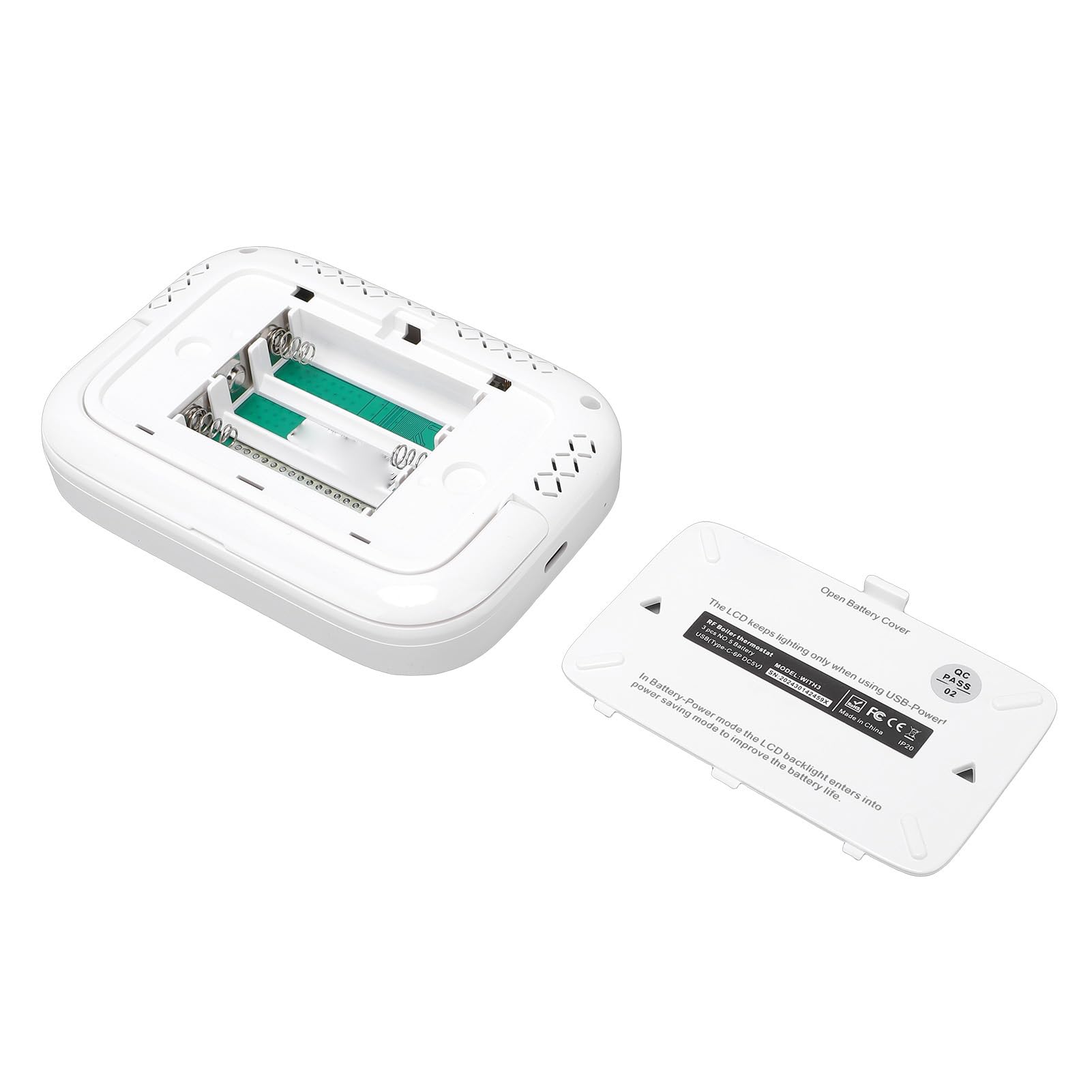 Hyuduo Termostat Kotła WiFi RF Termostat Pokojowy Naścienny Sterownik ABS z Dużym Wyświetlaczem Pokrętło Obrotowe Programowalny Czas dla Kotła Gazowego Biuro w Domu Hotel