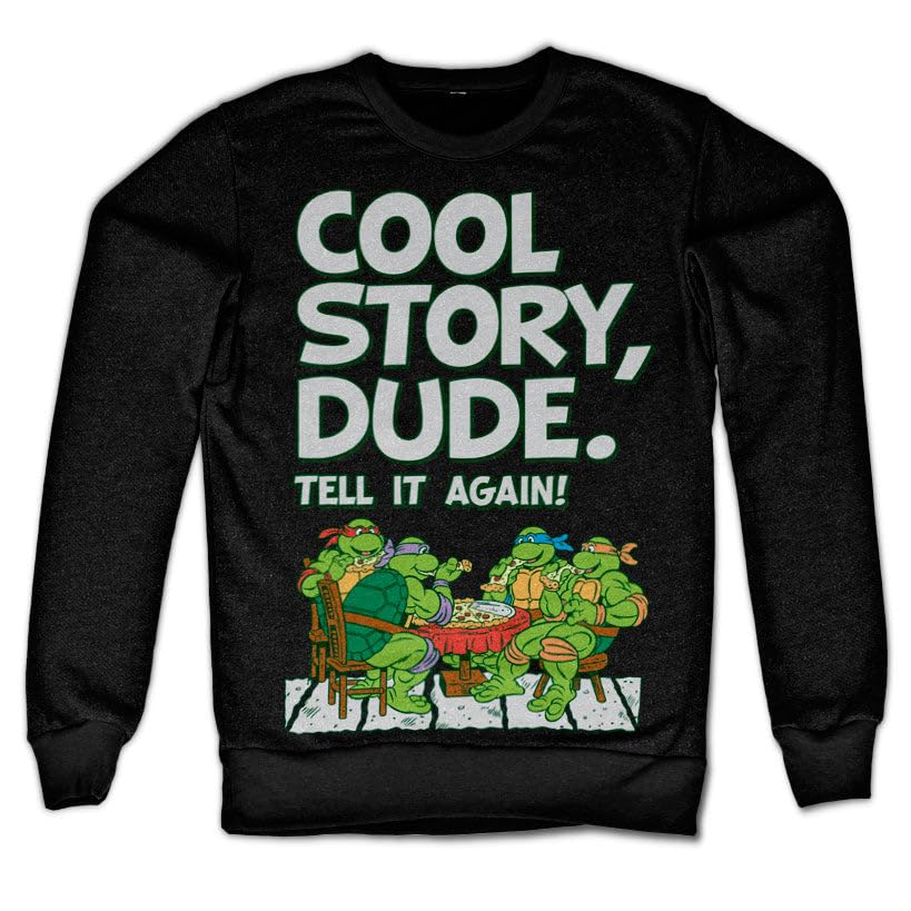 Sweat Tortues Ninja noir 2XL idéal pour vos soirées pop culture