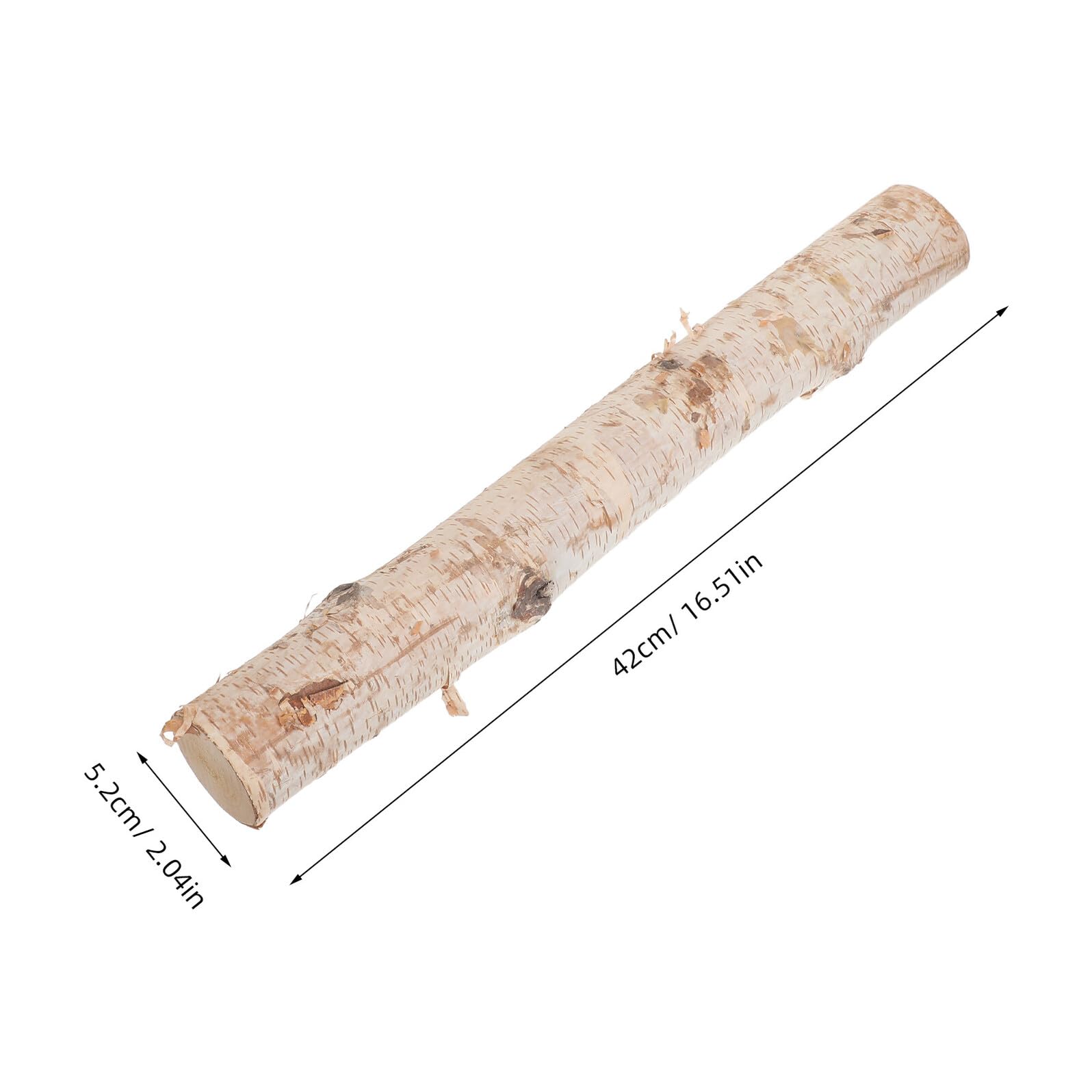 Lurrose 2 Pezzi Tronco di Legno di Betulla Naturale per Decorazioni Artigianali e Fai-da-te, Materiale Decorativo Facile da Integrare per Centrotavola Rustici ed Eleganti