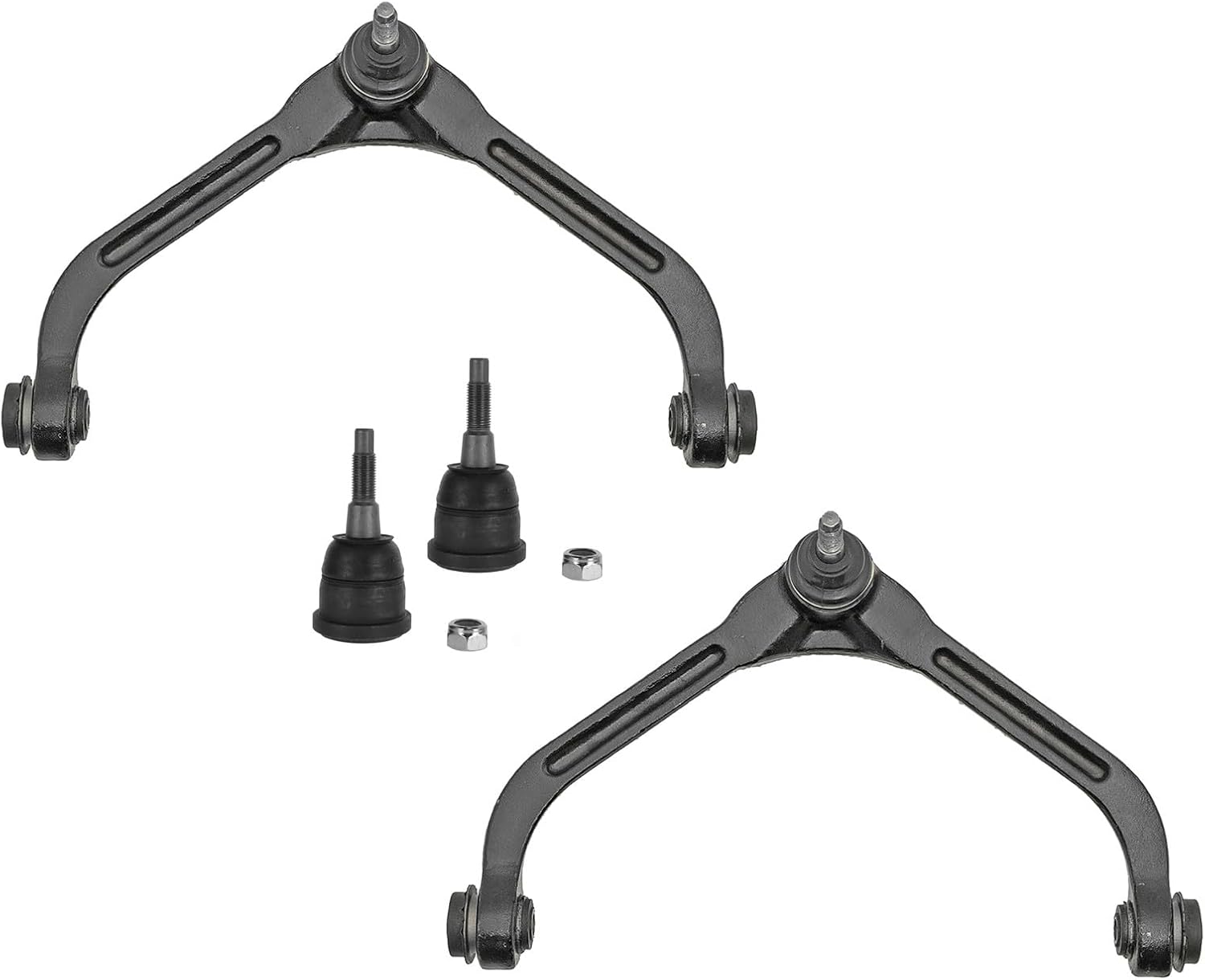 TRQ Front Upper Control Arm with Ball Joint Set 4 Piece Compatible with 2005-2007 Jeep Liberty