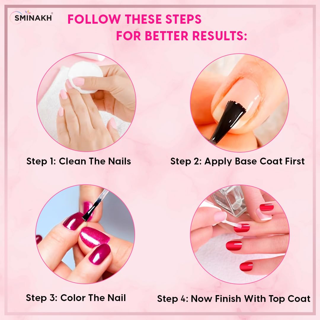 Sminakh Top Coat For Nails Polish 15ML Top Coat Shine Finish Soak Off Nail Lamp Gel Shiny Top Coat With Long Lasting Manicure DIY Home Nail Salon 2