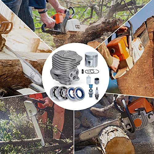 Aumel 51Mm Cylinder Piston Kit For K750 K760 Husqvarna Partner K750 K760 Cutoff Concrete Saw Replace 506 38 61-71. #TOP5