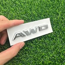 Rear Tailgate Emblem Nameplate 3D Letter Badge Replacement for 2016-2024 84604285 "AWD 1Pc Silver