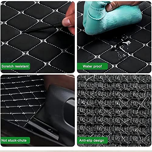 Tapis de sol Audi Q7 2015 2016 2017 2018 2019 cuir marron auto