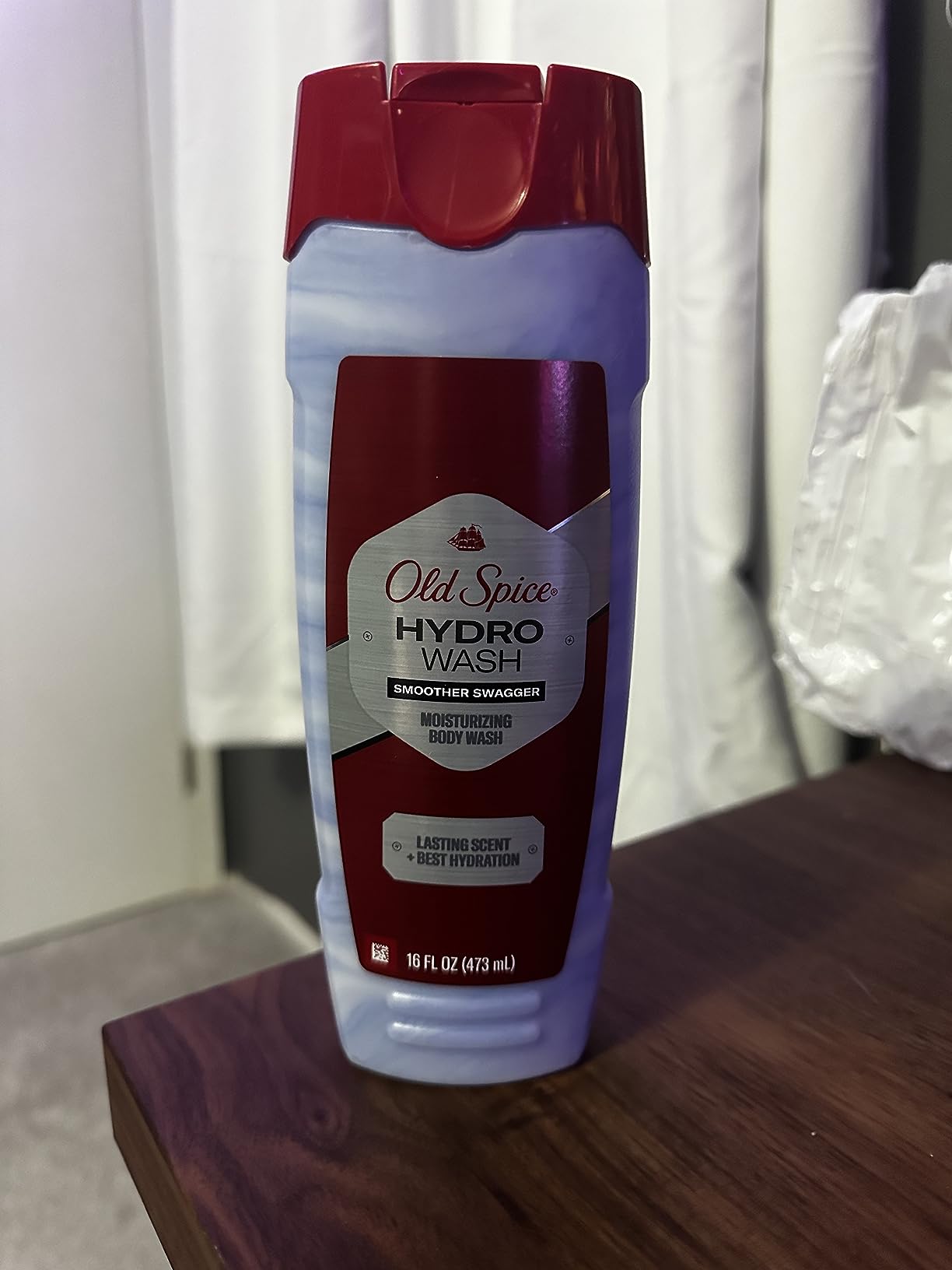 Old Spice Moisturizing Body Wash for Men, Hydro Wash, 2-in-1 Long Lasting Scent & Deep Hydration, 24/7 Shower Fresh, Smoother Swagger Scent, 16 oz