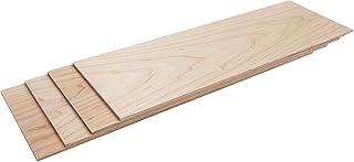 Barrington Hardwoods' 1/8" Thin Sawn Maple Hardwood for CNC, Crafts, Hobbies, and Woodworking (4, 1/8" x 4.5" x 18")