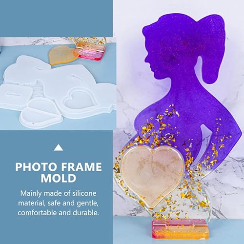 Miniatura 3 de Marco de fotos para hacer joyas, moldes de silicona, marco de fotos de silicona, marco de fotos de sonograma, embarazo para nuevas madres, recuerdo