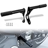 WOWTK Passenger Peg Crash Bar/Frame Slider for Harley Softail 2018-2024,for Low Rider/Street Bob/Heritage Classic/Fat Bob/Fat Boy/Breakout/Deluxe/Sport Glide/Slim/Standard,GLOSS BLACK