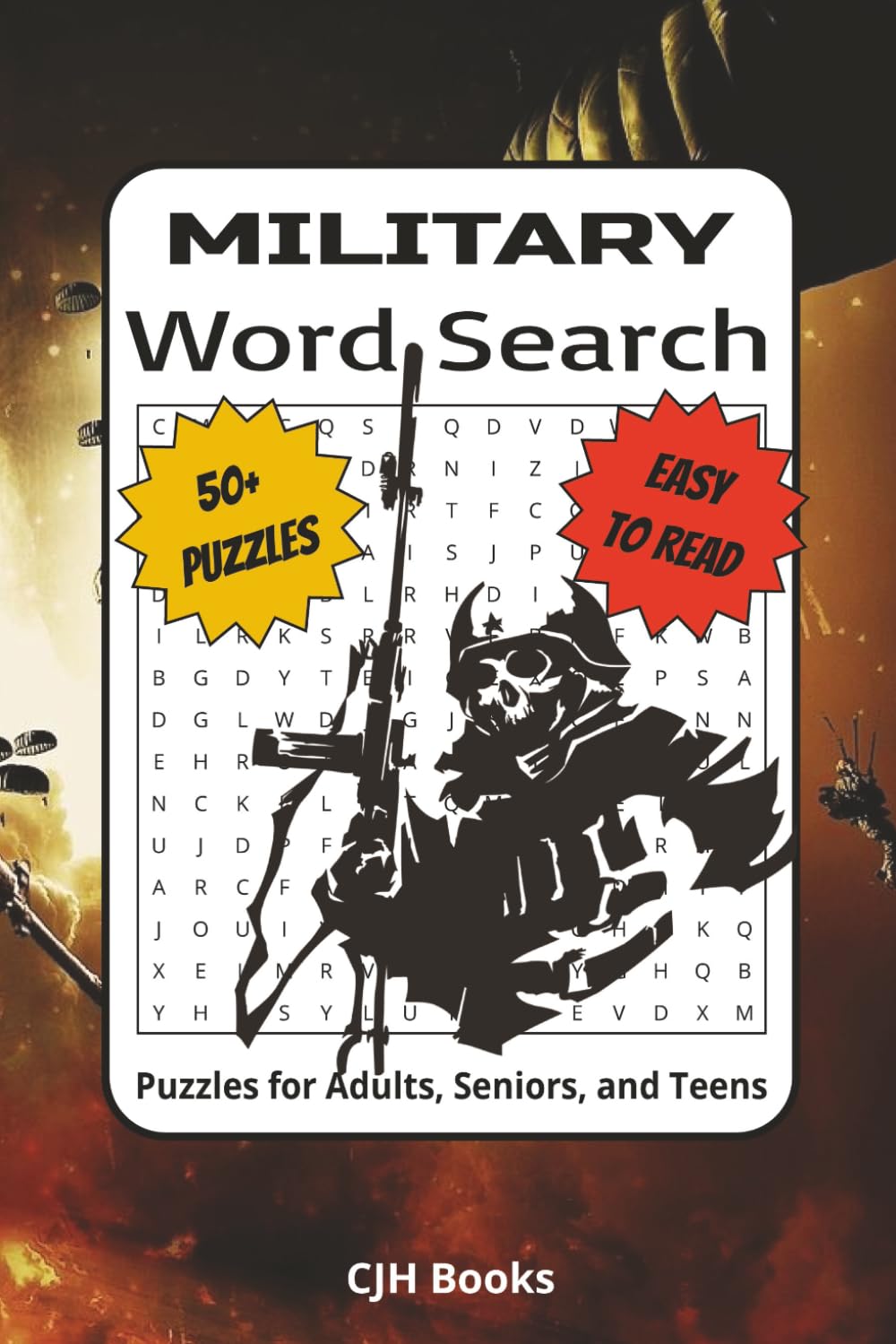 Military Word Search Puzzle Book: Word Searches with Easy to Read Print about Military, Soldiers, Armed Forces and More | 6x9 inches, 110 pages | 50+ ... for Vacations, Holidays, and Free Times