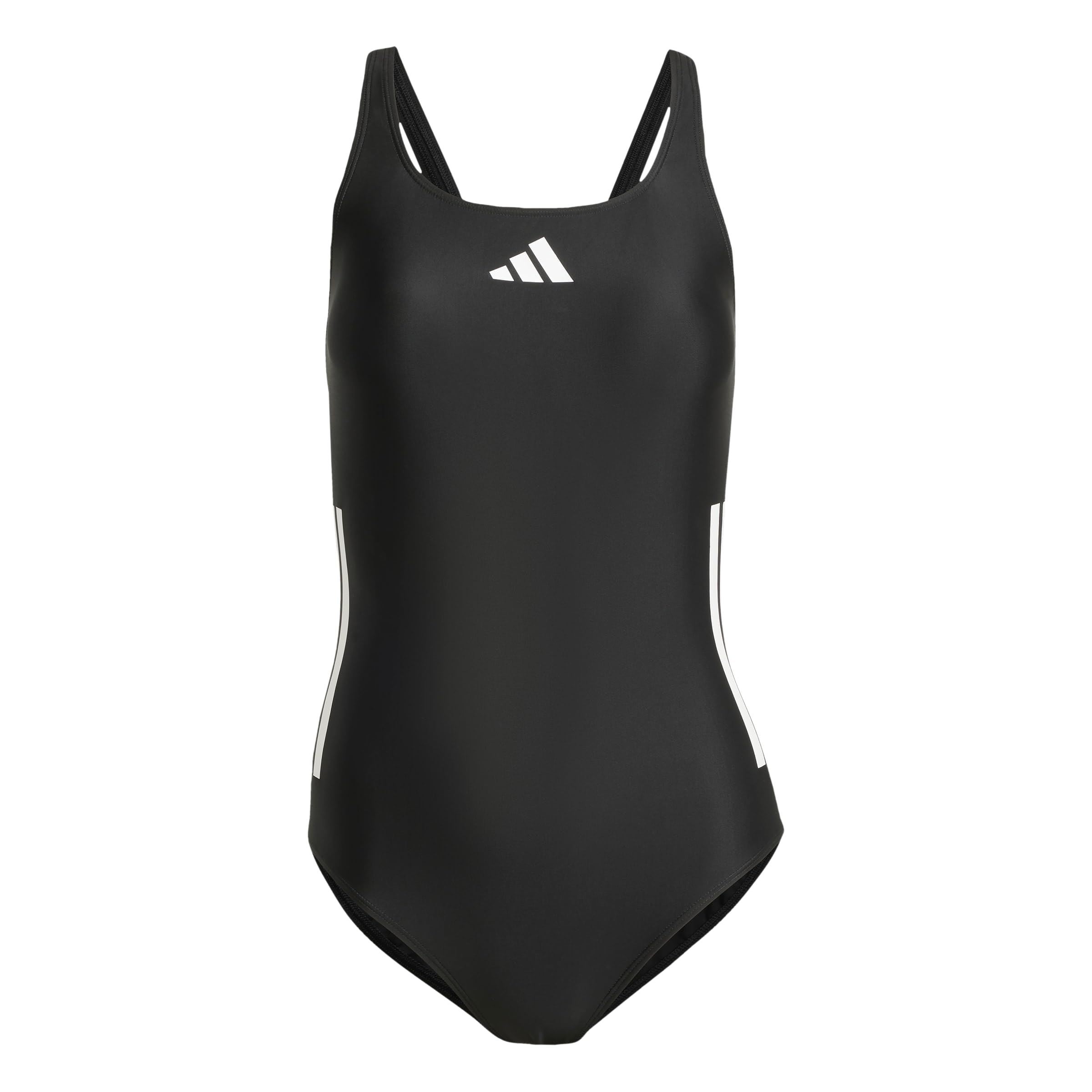 Adidas Damen 3 Stripes C-Back Swimsuit, Black/White, 36