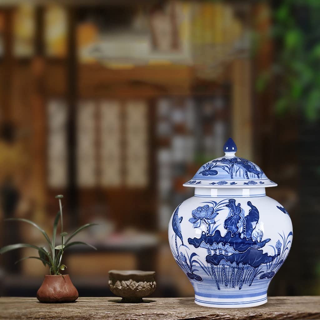 Jingdezhen Keramik-Ingwerkrug Vase Dekoration Tempelkrug Dekorative Krüge HeimdeJingdezhen Keramik-Ingwerkrug Vase Dekoration Tempelkrug Dekorative Krüge Heimdekor Möbel Porzellankrug,