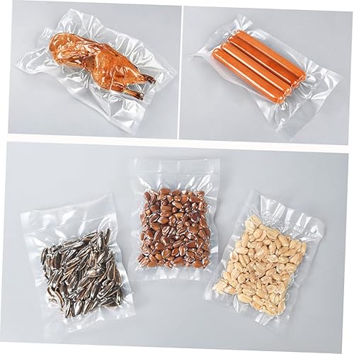 Miniatura 7 de Operitacx Bolsas de almacenamiento transparentes, 100 bolsas de almacenamiento y sellado de maní para sellar frutas, una bolsa, chocolates secos,