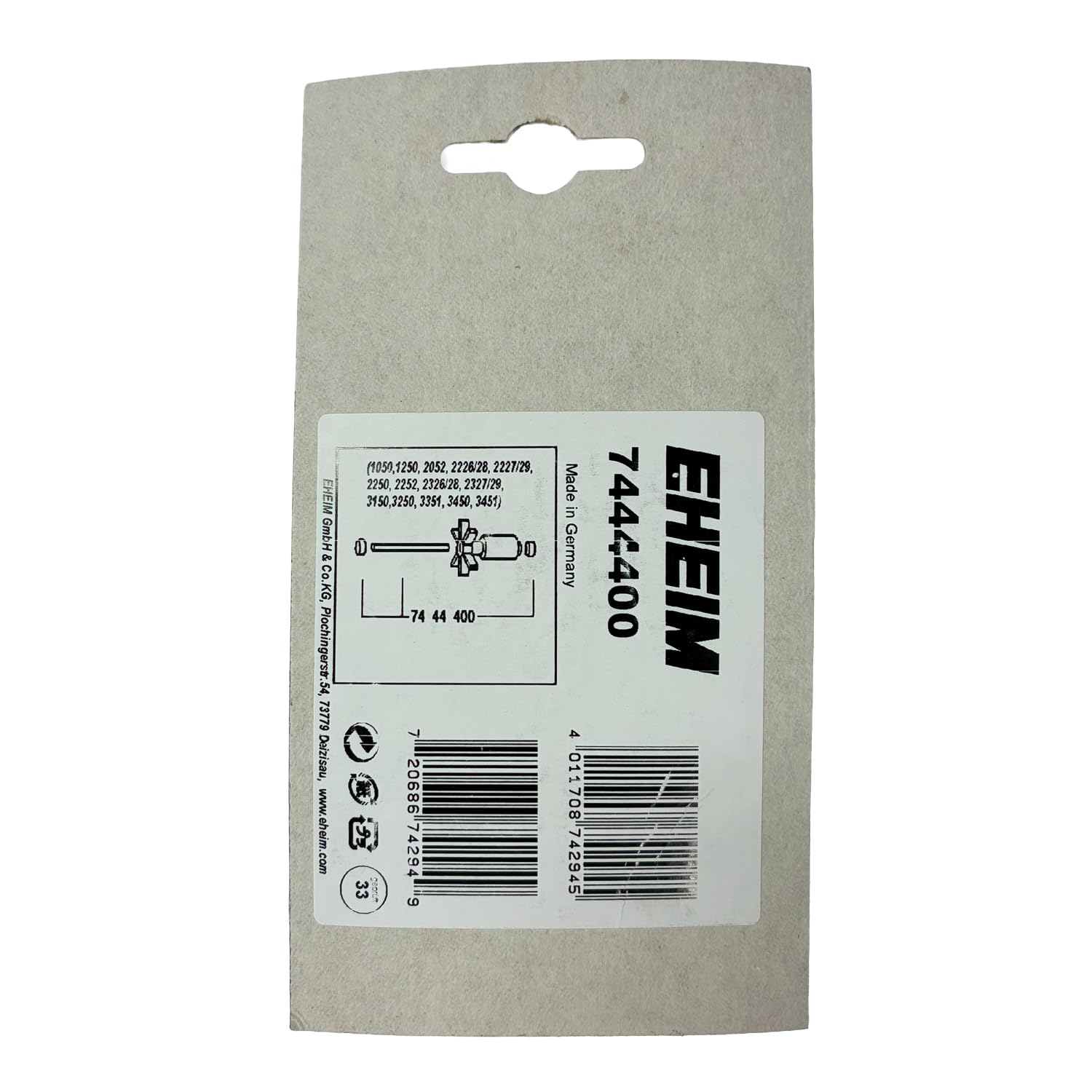 EHEIM 7444400 Eje y Casquillos