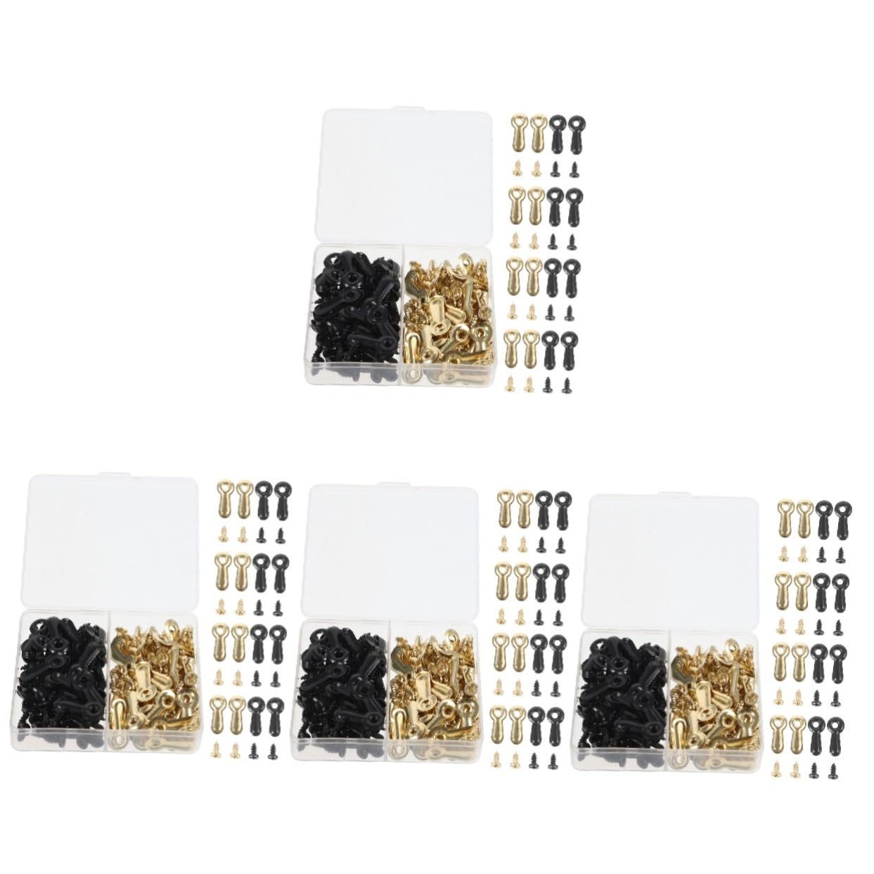 PRETYZOOM 480pcs Picture Frame Backing Clips Screws Fasteners for Easy Photo Hanging and Art Crafting Includes and Clips