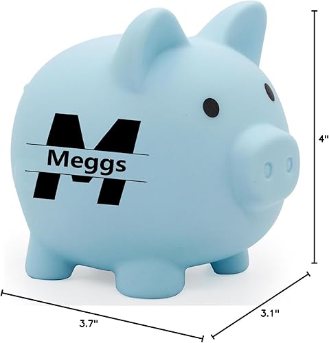 Miniatura 2 de Alcancía personalizada, nombre personalizado para niñas y niños, banco de dinero de plástico irrompible, alcancías de tres tamaños, regalos para