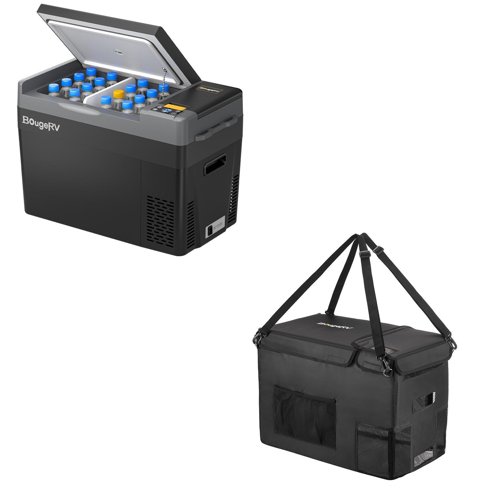 BougeRV CRPRO 29L nevera de coche (negro) con bolsa para CRPRO30