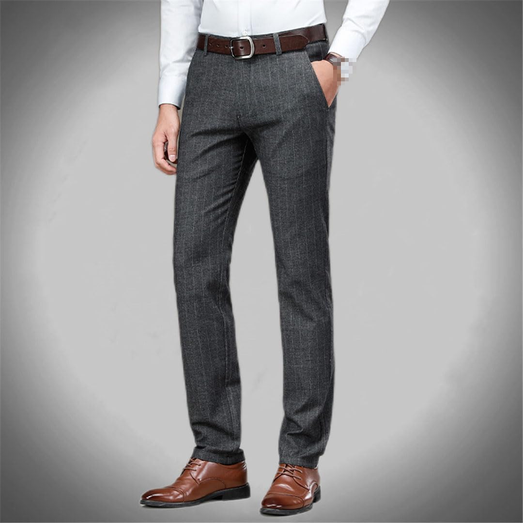 Vogrtcc Pantalones Casuales De Negocios De Cintura Alta para Hombres Pantalones De Traje