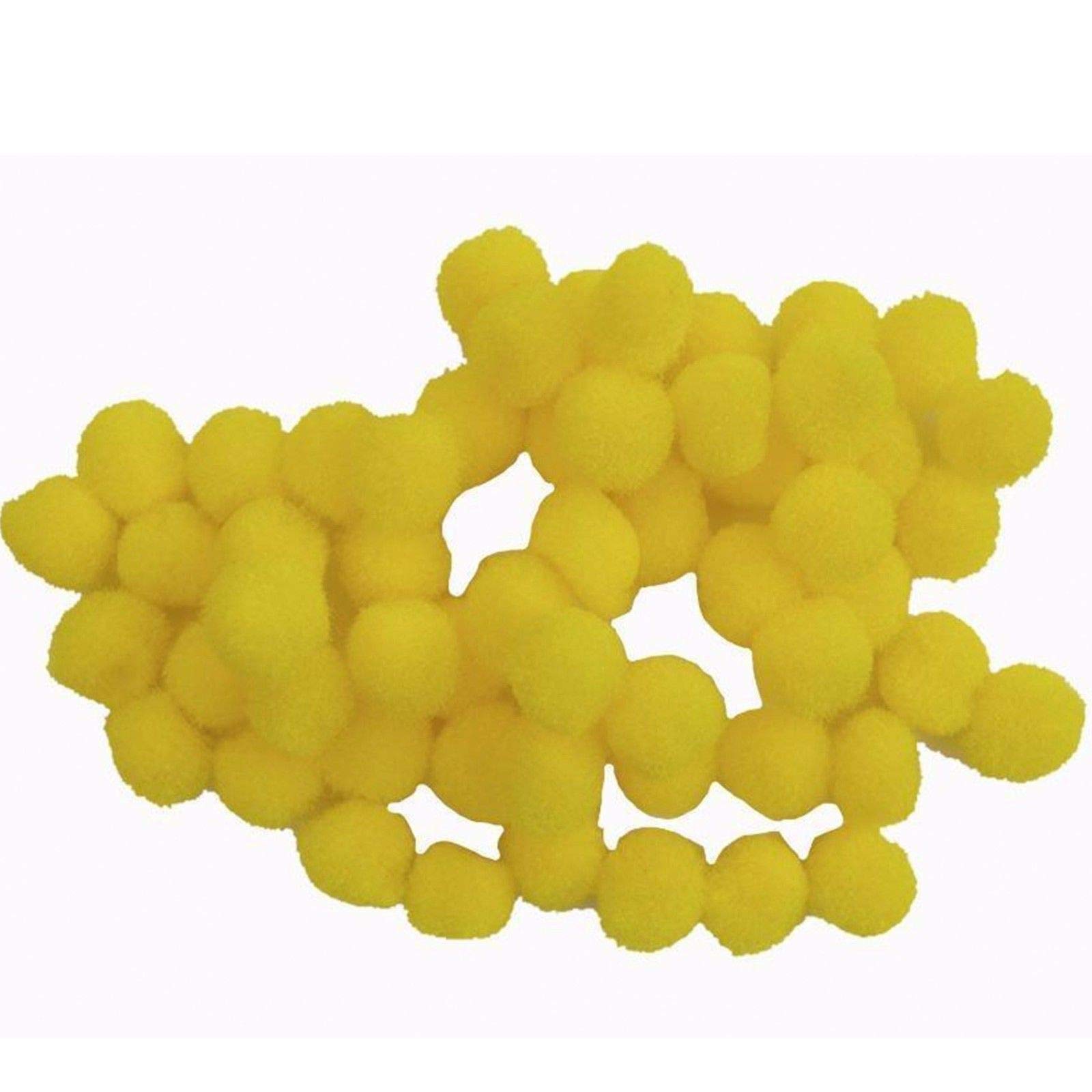 EliteKoopers 10mm Pom Poms Mini Fluffy Balls for Decoration Art Craft (100Pcs)