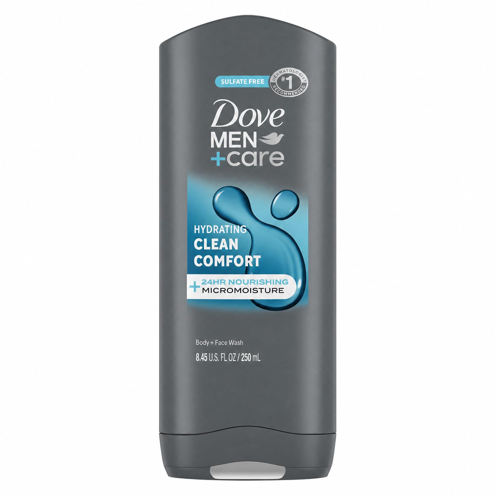 Dove Men Clean Comfort Body & Face Shower Gel 250ml