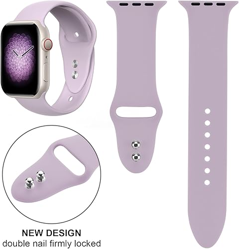 Miniatura 9 de HQSBEST Correas deportivas de silicona suave compatibles con Apple Watch Band de 1.496 pulgadas, 1.575 pulgadas, 1.614 pulgadas, 1.654 pulgadas,