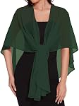 Shawls and Wraps for Evening Dresses Womens Chiffon Scarf Wedding Sheer Cover Up 2026