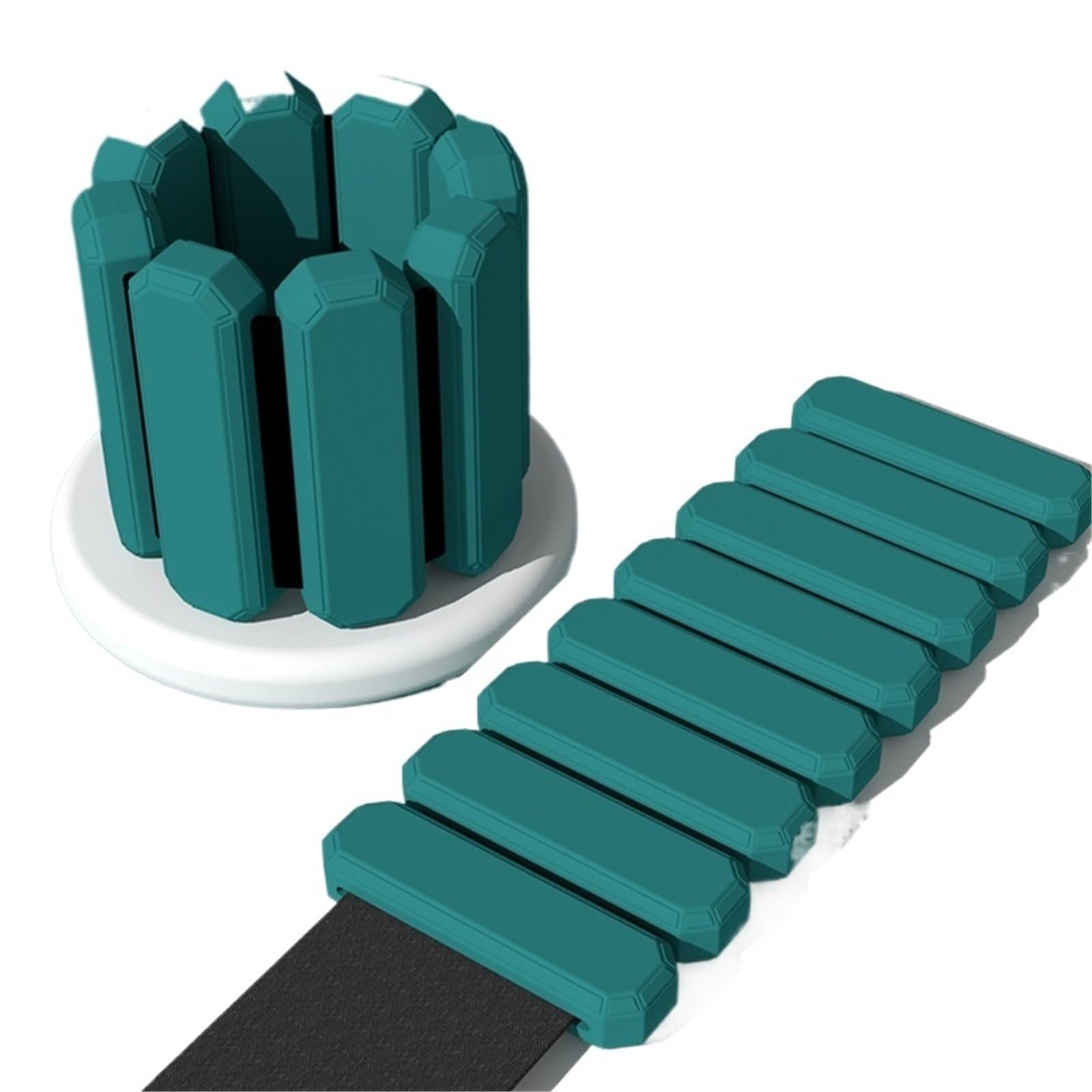 Pesas Para Tobillos Pulsera de silicona con pesas ajustables for tobillos y muñecas, ideal for fitness, correr y entrenar en el gimnasio.