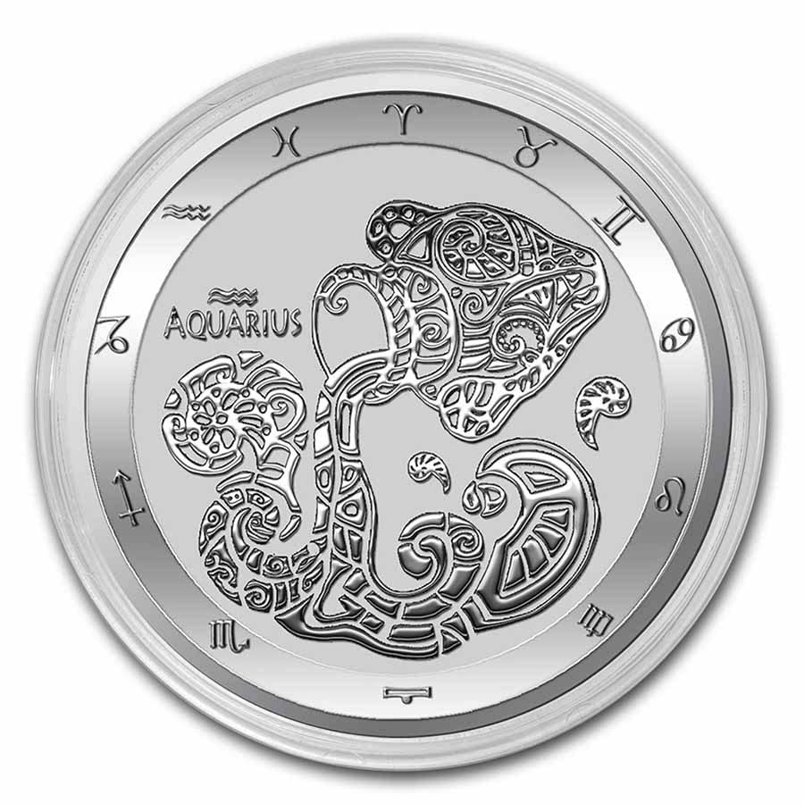 2022 Tokelau Zodiac Series: Aquarius $5 Seller Brilliant Uncirculated