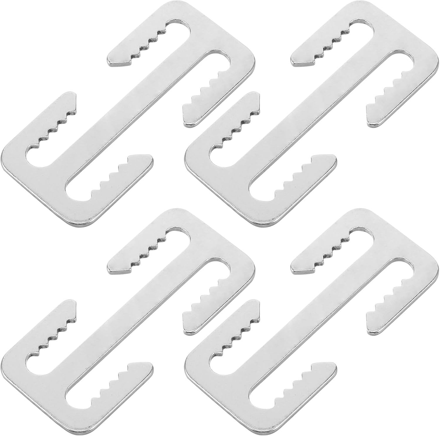 Scuba Diving Weight Belt Buckle Clip Stainless Steel 4pcs Corrosion Resistant and Wear Resistant Metal Belt Accessory for 51mm Webbing, for Underwater Activities and Scuba Divers