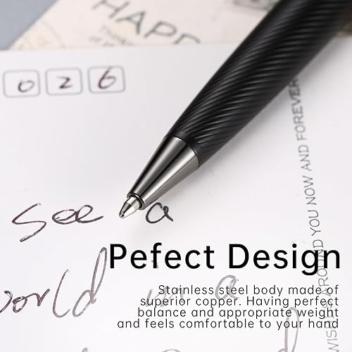Miniatura 5 de Eslye Bolígrafo de lujo con caja de regalo, bonito bolígrafo retráctil para hombres y mujeres, suministros escolares de oficina y negocios,