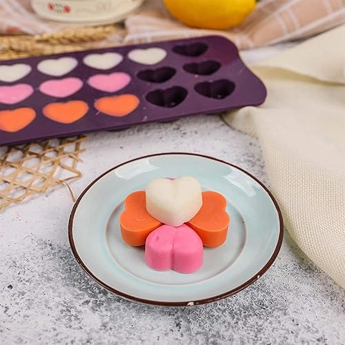 Miniatura 3 de Webake Candy Molds - Moldes de silicona para chocolate, 15 cavidades para gomitas, gelatina, fondant, cubitos de hielo, crayón, resina, paquete de 2
