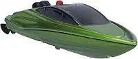 Domary Vida de Bateria Longa, Barco de Controle Remoto Com Porta de Carregamento Selada, Barco de RC Elétrico Resistente a Crianças para Crianças (Verde)