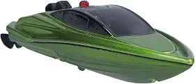 Domary Vida de Bateria Longa, Barco de Controle Remoto Com Porta de Carregamento Selada, Barco de RC Elétrico Resistente a Crianças para Crianças (Verde)