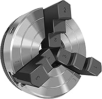 Vista 3 de Juego de Portabrocas de Tornio de Madera de 3 Pulgadas 3 Mandíbulas Portabrocas de Tornio Autocentrantes Rosca 1 x 8TPI Portabrocas de Tornio