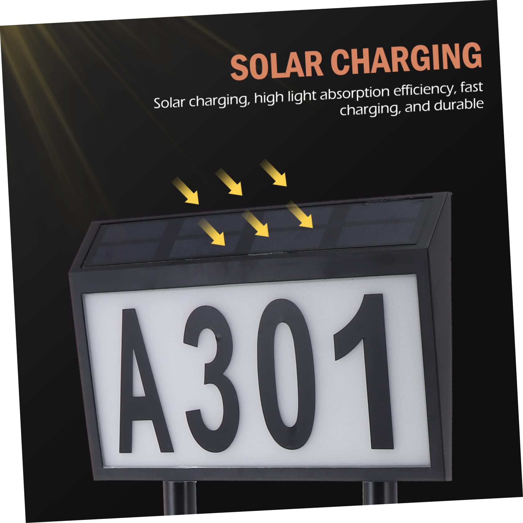 Solar Zahlenlampe 2w 2v 10 LED 1 Satz, zur Bodeneinsteckung