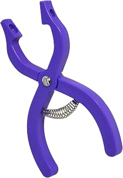 Safety Eyes Jig Pliers Auxiliary Tool For Attaching Doll Eyes And Noses | Plastic, 3 colors options, for amigurumi and crochet and DIY craft, no assembly required, doll eyes installing tool, purple