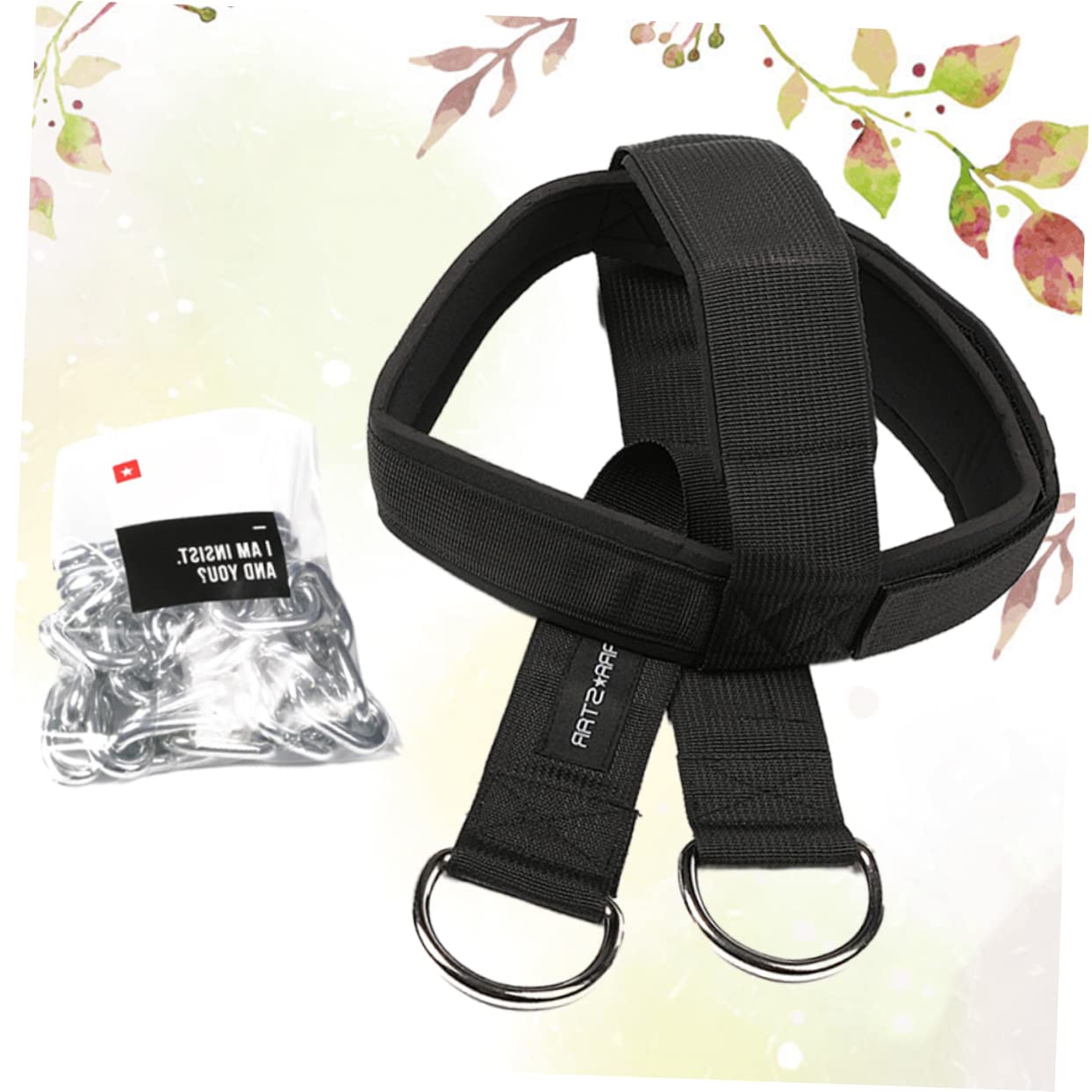 INOOMP and Neck Trainer Shoulder Weight Training for Adults Neck Exercise Equipment for Fitness and Sports Black