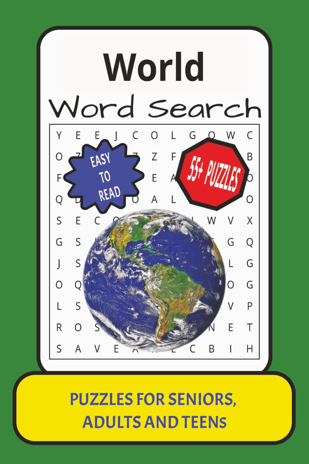 World Word Search: Word Search with Easy to Read Print about the World, Activity Book, Earth, Geography, Ocean, History : 6x9 inches: ... and Relaxation (World & Beyond Word Search)
