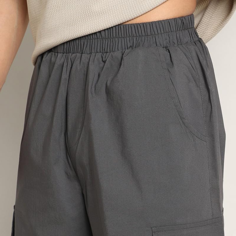 Image of CAHOOT Men's Cargo Trousers for Casual Wear | Mid-Rise | Relaxed Fit | Button Closure | Cargo Pants Crafted with Comfort Fit for Everyday Wear