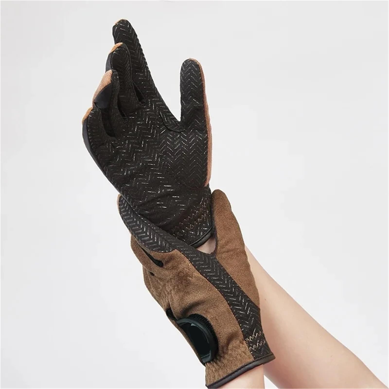 Generico Guanti da equitazione equestri leggeri e professionali, antiscivolo in silicone traspirante per comfort e prestazioni