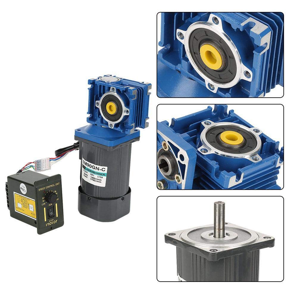90 W przekładnia ślimakowa silnik CW CCW z regulatorem prędkości obrotowej AC 220 V (60 K)